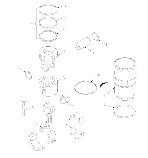 87687031 - Втулка шатуна ДВС Cummins9 T8050/Mg.